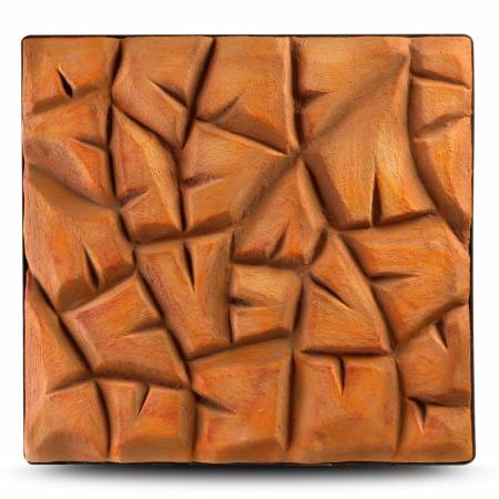 Background 3D brown rock - tło do terrarium 60x60
